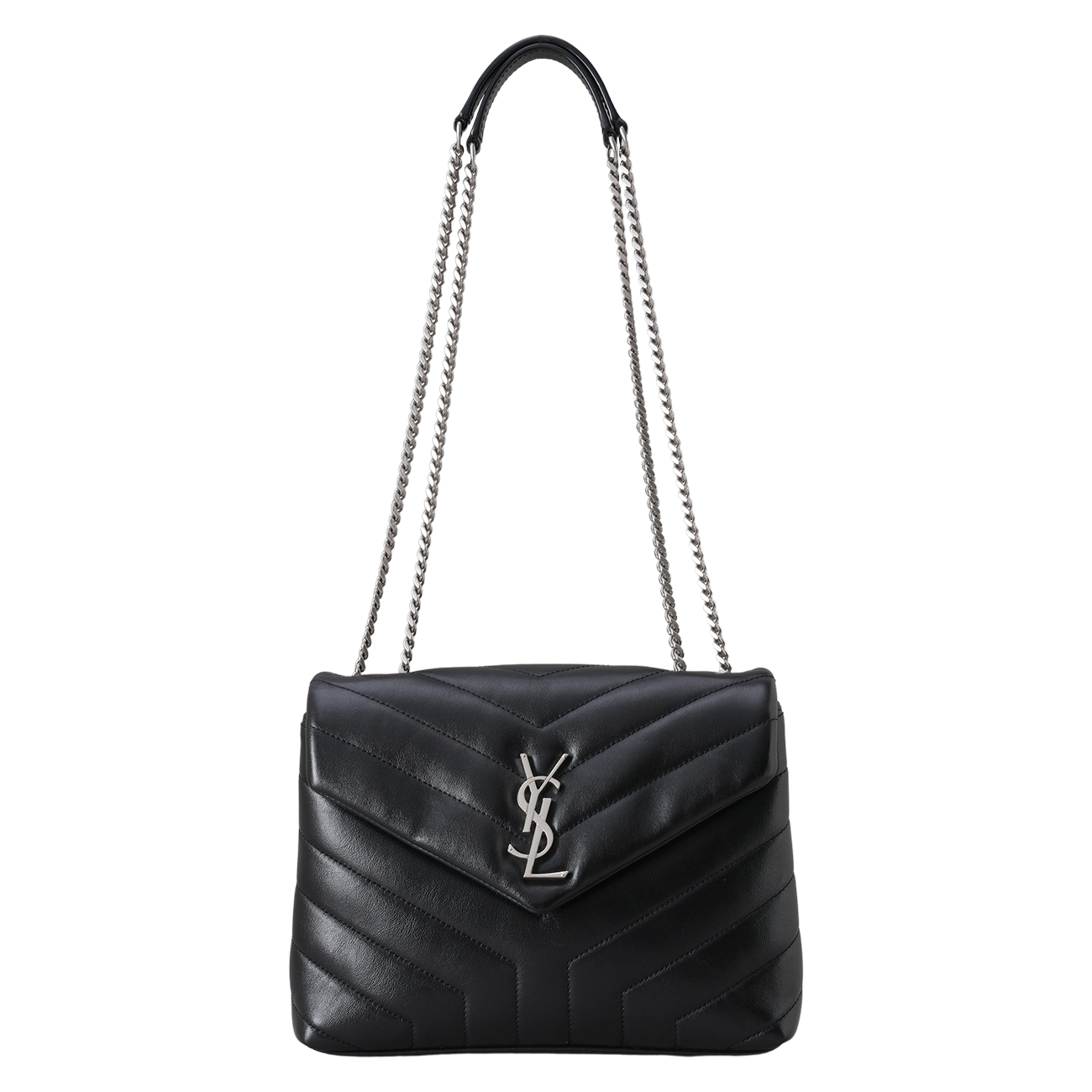 YVES SAINT LAURENT(USED)생로랑 494699 모노그램 쉐브론 루루백 스몰